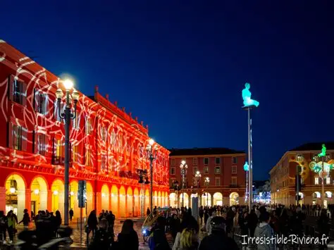 Christmas market of Nice in December