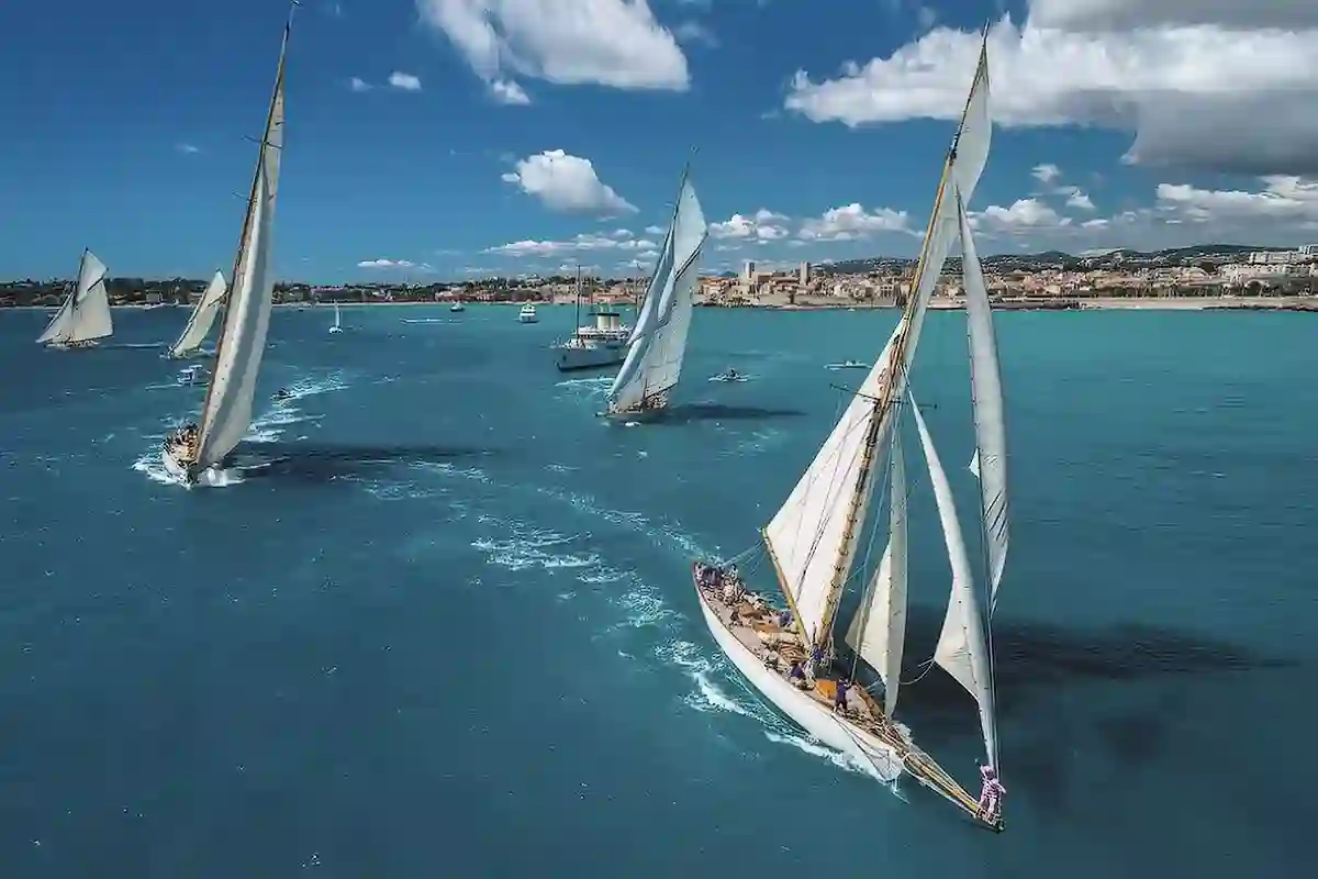 the "voiles d'Antibes" boat event in May